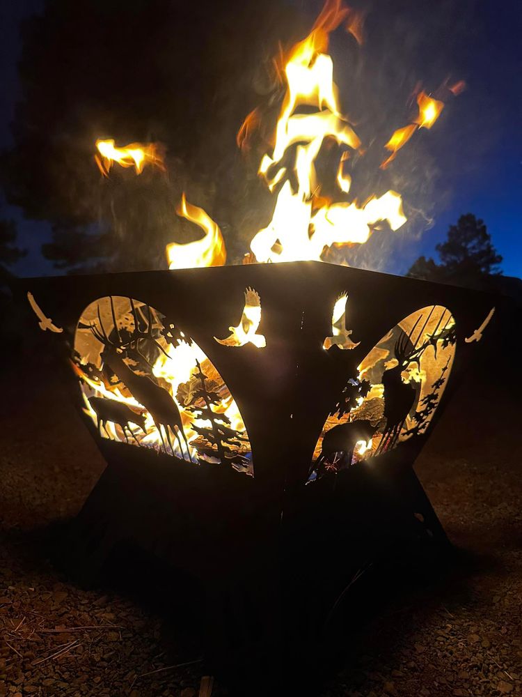 Our welding company designs and builds custom fire pits that add warmth, style, and durability to your outdoor space, creating a beautiful gathering spot tailored to your home and lifestyle. for Renegade Welding in Flagstaff, AZ