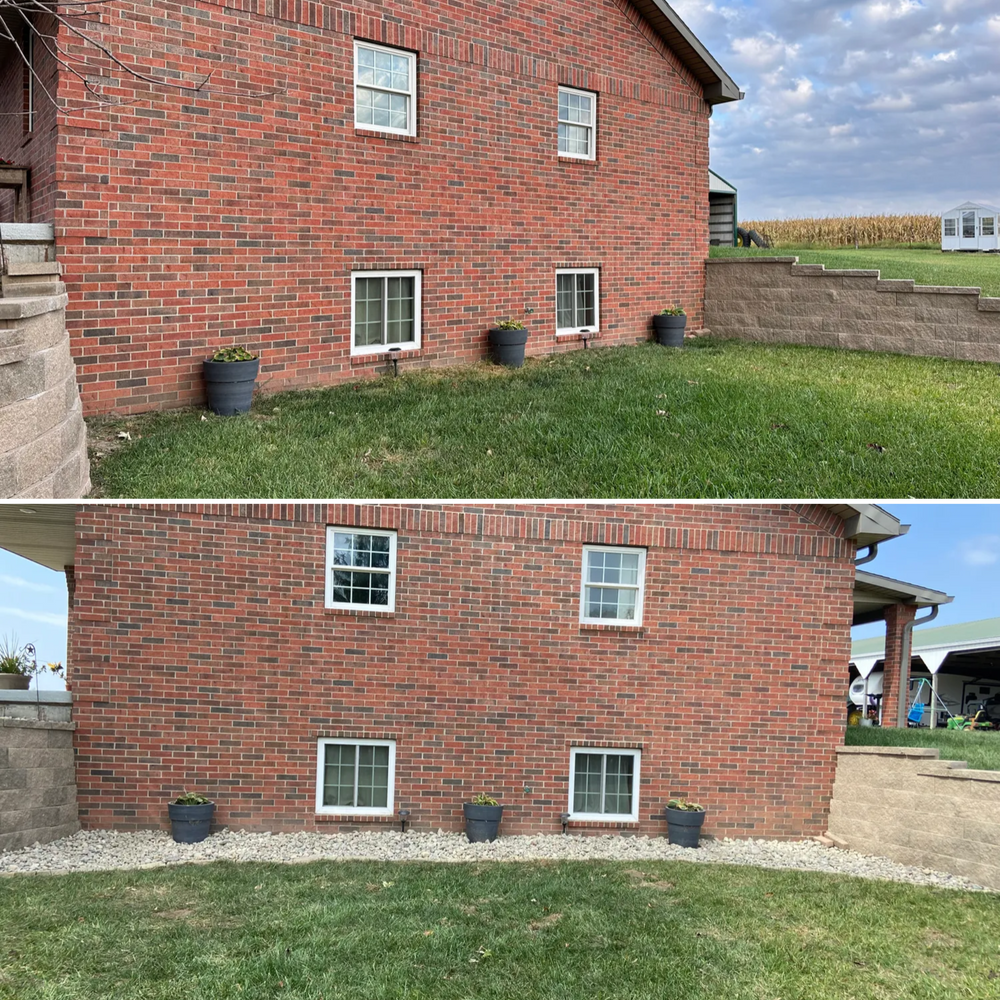 Before and After Transformations for Thomas' Lawn Care in Maryville, MO