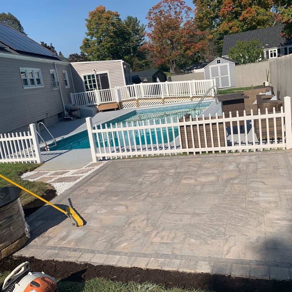 Our Patio Design service offers homeowners creative and personalized solutions for transforming their outdoor spaces into stylish, functional, and inviting areas that enhance the overall aesthetics of their homes. for Elyon Construction and Stoneworks LLC in Windsor, CT