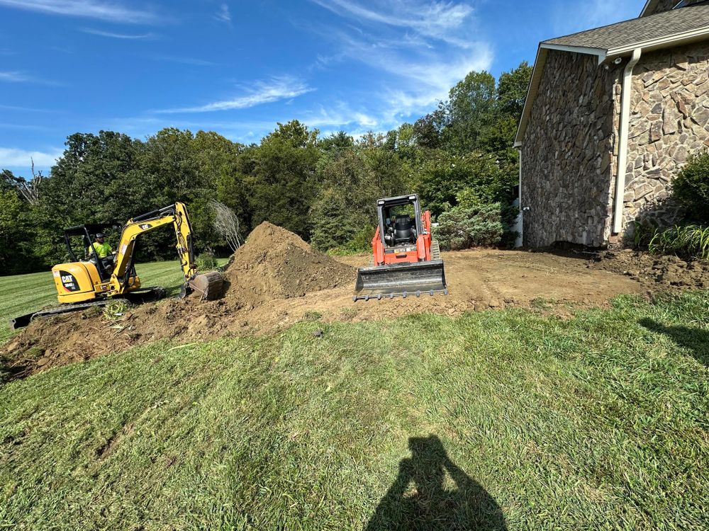 Our Skid Steer Work service offers precise excavation and landscaping solutions for homeowners, ensuring efficient site preparation, grading, and debris removal to enhance your property's aesthetics and functionality. for Precision Site Works LLC in Mocksville, NC