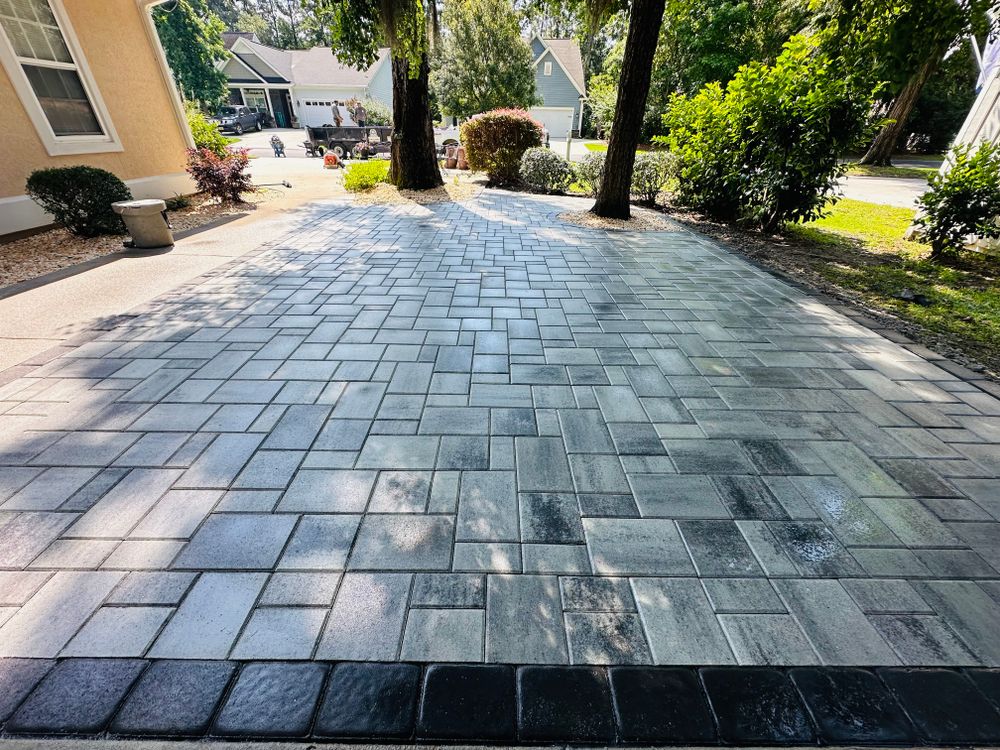 Pavers patio for George’s Hardscape  in Bluffton, SC