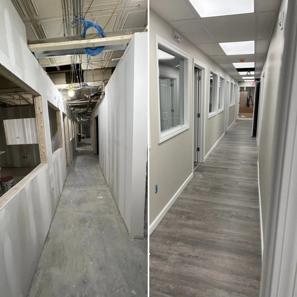 Before & After  for Suter & Sons Painting in Amherst, Western Massachusetts