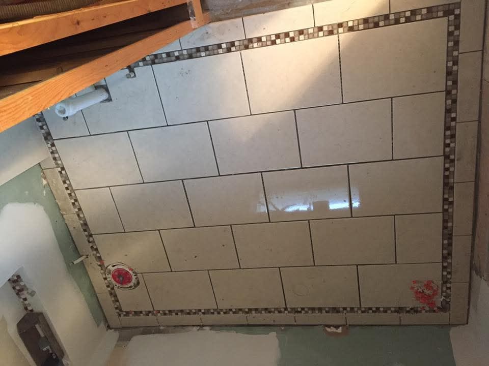 Bathroom Hardware and tile work for Dawson Custom Interiors in Boise, ID