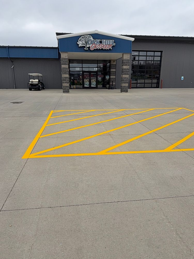 All Photos for Midwest Line Striping LLC in Spirit Lake, IA