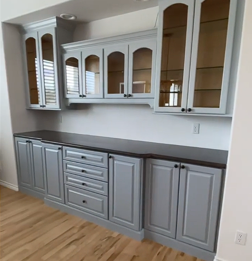 Our Kitchen and Cabinet Refinishing service offers homeowners the opportunity to breathe new life into their tired or outdated kitchen cabinets through a professional and high-quality refinishing process. for Dream Painting in Denver, CO