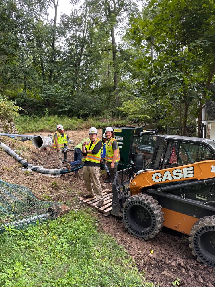 Warren hills School District waterway restoration  for Sneider & Sons, LLC in North East, USA
