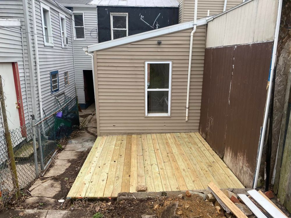 Transform your outdoor space with our expert deck and patio installation services, offering durable materials, customized designs, and professional craftsmanship to enhance beauty and functionality in your home's exterior oasis. for JAWS CONTRACTING in Levittown, PA