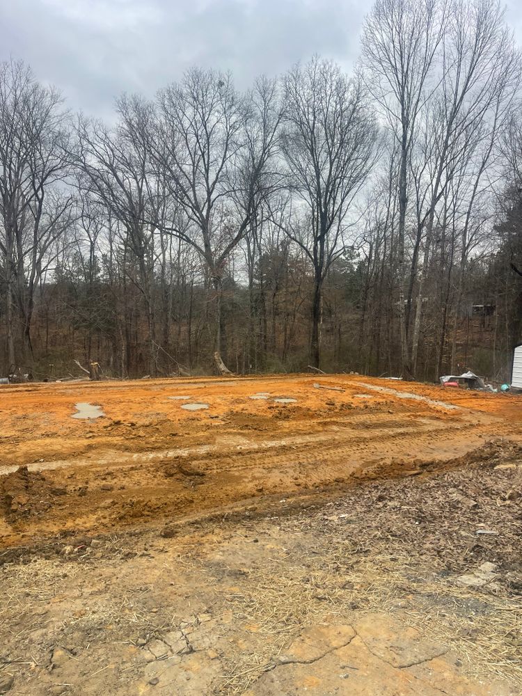 Pad, piers and foundation. for Maness Trucking & Excavation in Lexington, TN