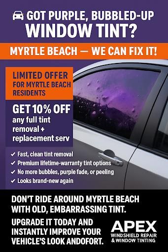 All Photos for Apex Windshield Repair & Window Tinting Myrtle Beach in Myrtle Beach, SC