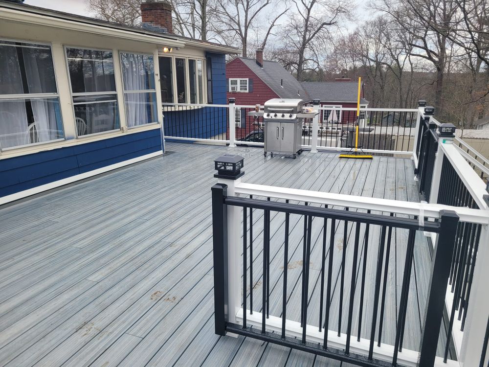 Transform your outdoor space with our expert deck and patio installation services. Enhance your home's beauty and functionality with durable, customized designs tailored to fit your lifestyle and preferences. for JLS Construction and Woodworking in Charlton, MA