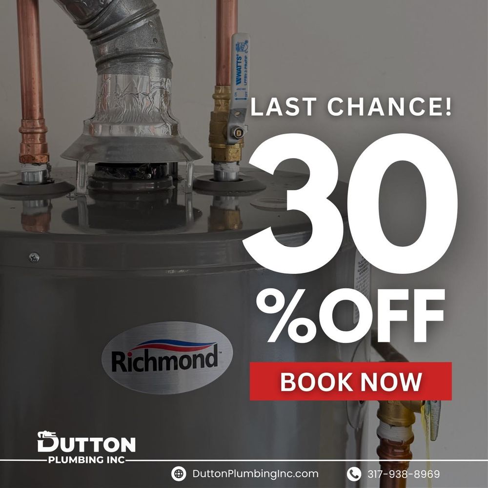 Water Heater & Tankless Water Heater Installation - Repair for Dutton Plumbing, Inc. in Indianapolis, IN