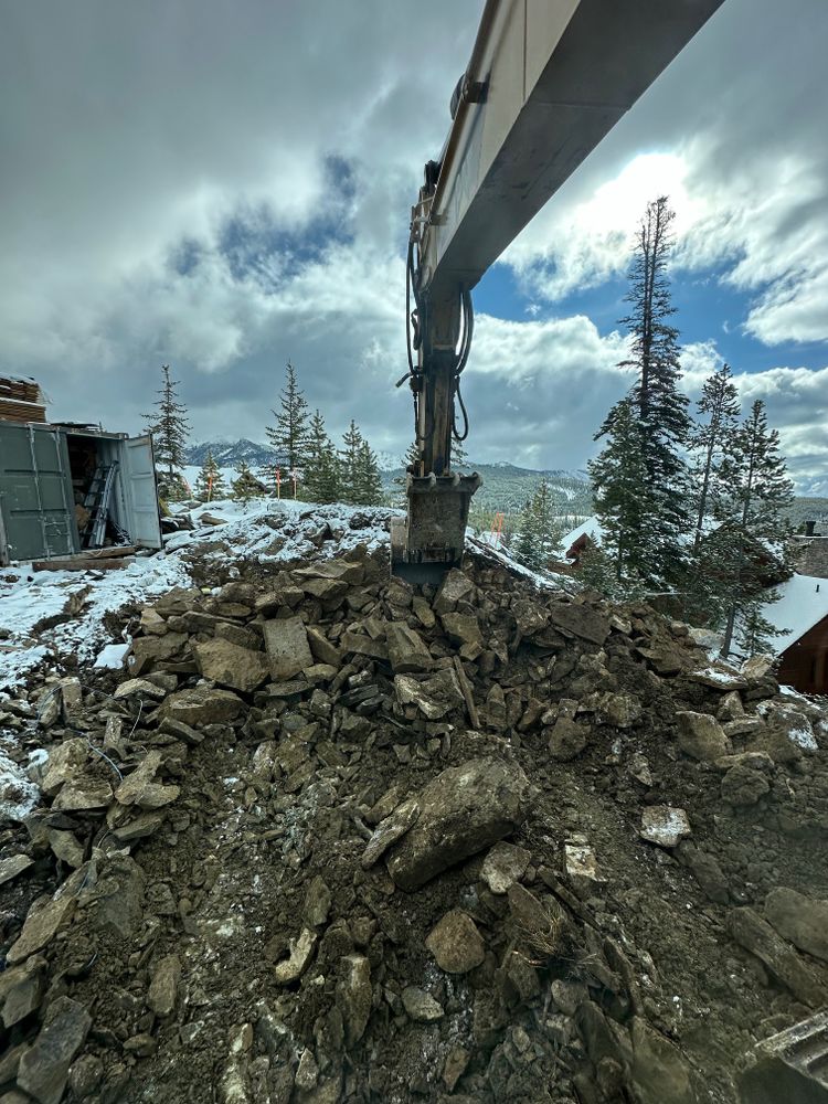 Dirt Work for R&H Homes in Bozeman, MT
