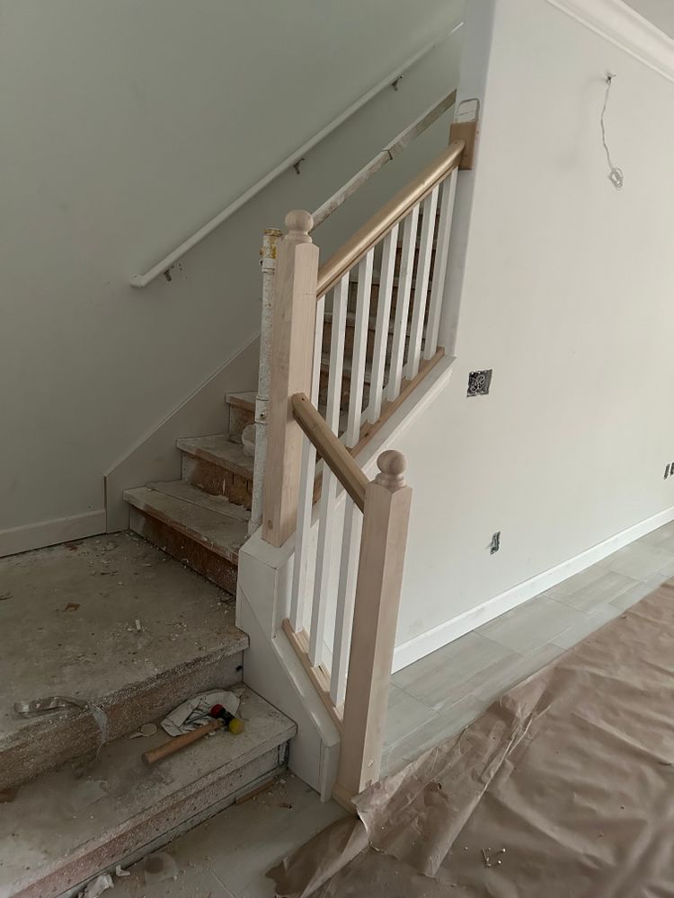 Wood Stair installations  for Emmanuel Trim in Bradenton, FL