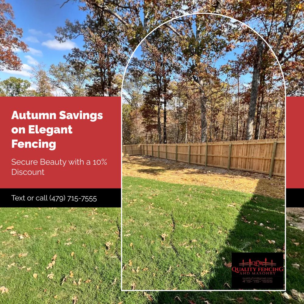 All Photos for Quality Fencing & Masonry in Gravette , AR