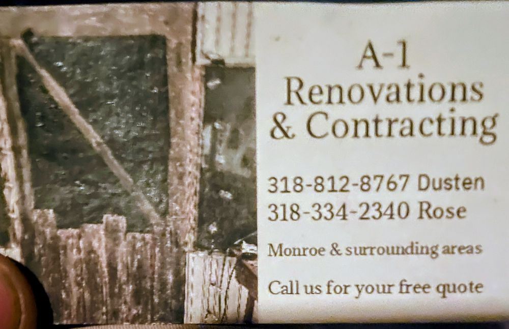 All Photos for A 1 Renovations and Contracting in Richland Parish, LA