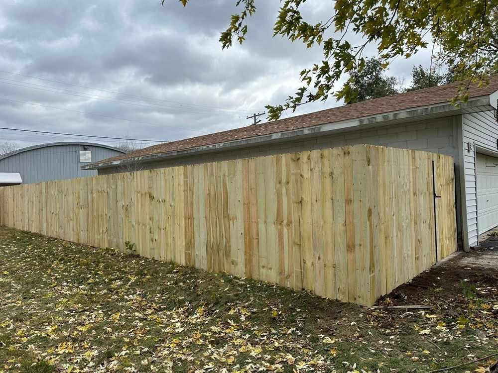 Fence Installation for Illinois Fence & outdoor co. in Kewanee, Illinois