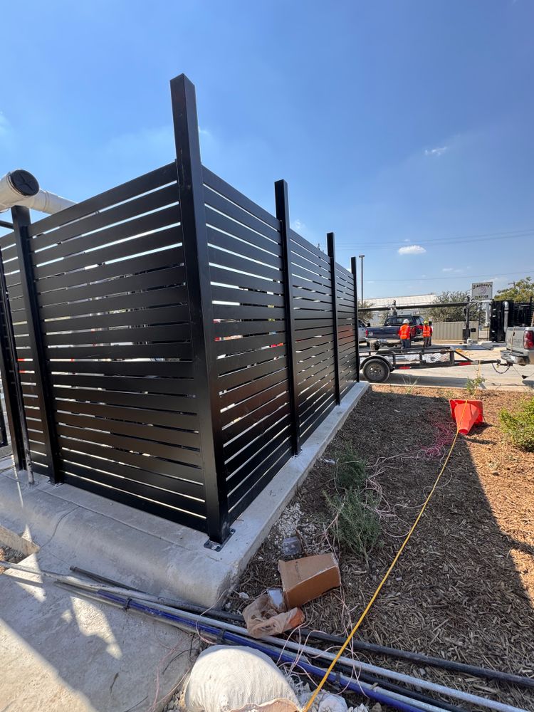 Sleek Fence  for Espinoza Landscape & Construction  in San Antonio, TX