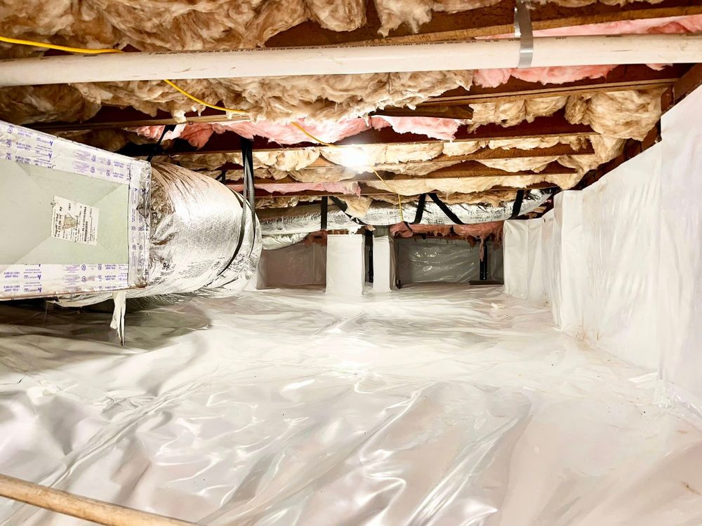 Our Crawlspace Encapsulation service enhances your home's energy efficiency, protects against moisture damage, improves air quality, and combats mold growth by sealing and insulating your crawlspace with durable materials. for Cool Hand Home Improvements in Spartanburg, SC