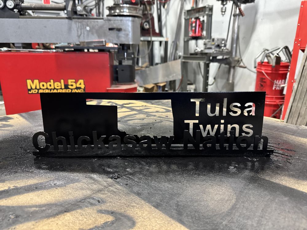 Small CNC Plasma Cut Signs for Mojo Welding & Fabrication in Broken Arrow, OK