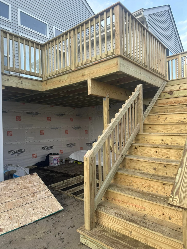Treated Green/Brown Decks for R&R Home Services (RR Affordable Deck Builders) in Schaumburg, IL