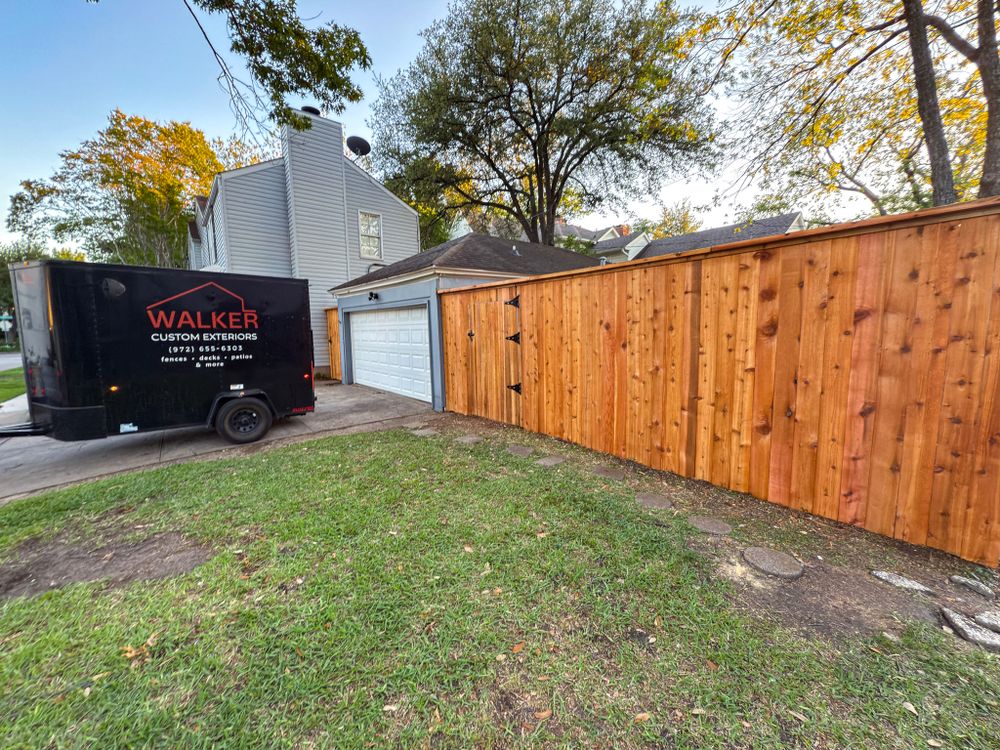 Fences for Walker Custom Exteriors in Dallas, TX