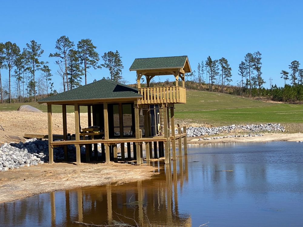 Our Barndominiums service offers homeowners the opportunity to build a custom living space combining the rustic charm of a barn with modern amenities, all supported by our high-quality Custom Piers. for Gilley Marine Construction in Ono Island, AL