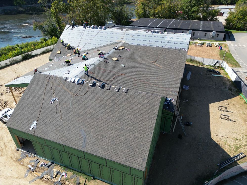 Roofing for Pink and Blue Restoration LLC in Hendersonville, NC