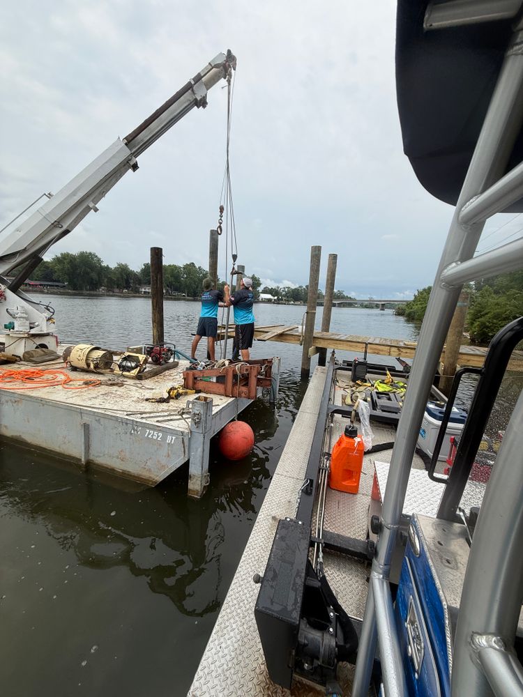 Boat lift Installation for Wagner's Lift & Dock Shop LLC in Watervliet, MI