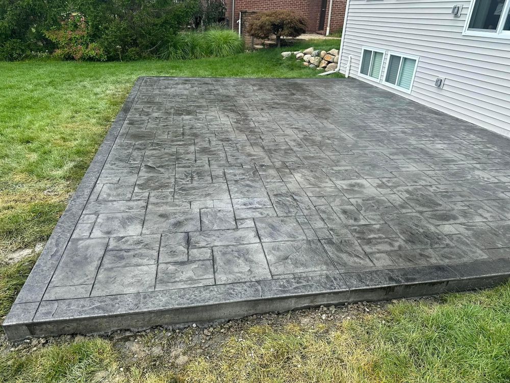 We offer stamped concrete installation to enhance your home's aesthetic appeal with customizable patterns and colors, providing a durable and cost-effective alternative to traditional materials like brick or stone. for JR Concrete Placement in Macomb County,  MI