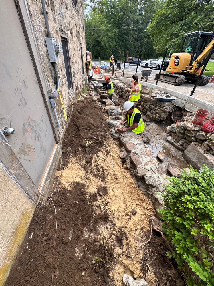 Warren hills School District waterway restoration  for Sneider & Sons, LLC in North East, USA