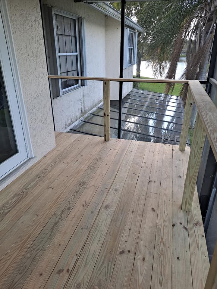 Our experienced team specializes in creating beautiful and functional outdoor living spaces with our expert Deck & Patio Installation service, enhancing your home's value and providing an inviting space to relax. for Residential Elite Renovating in Palm Beach County, FL