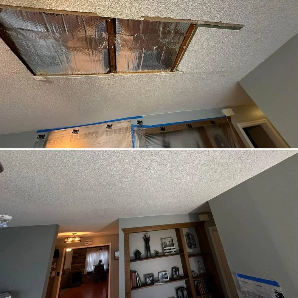 Before & After  for Suter & Sons Painting in Amherst, Western Massachusetts