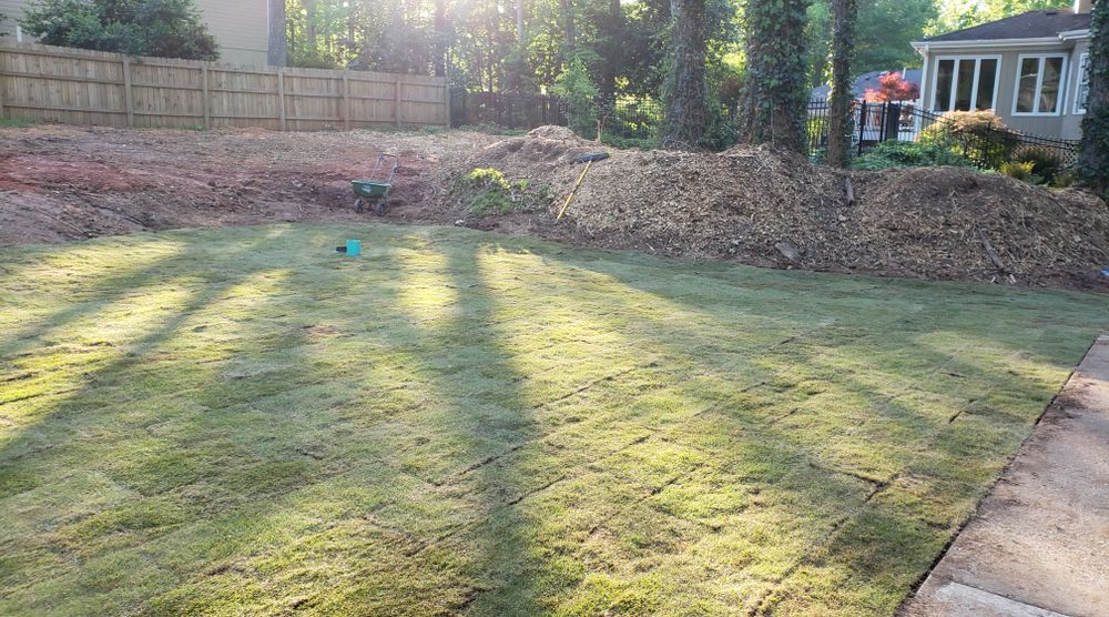 Mulch Installation for Zambrana Landscaping in Cobb County, GA