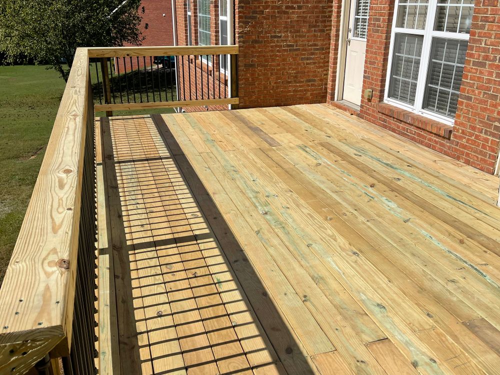 Decking work for Compadres Concrete in Griffin, GA