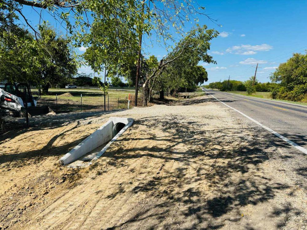 New Culvert Install for Sand And Gravel Solutions in Nevada, TX