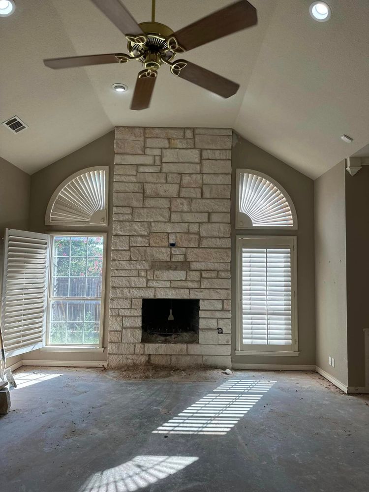 Our skilled masons specialize in creating beautiful and functional fireplaces for your home, adding warmth and style to any room. Trust us to enhance the cozy atmosphere of your living space. for Manny's Masonry, LLC in Midland, Texas