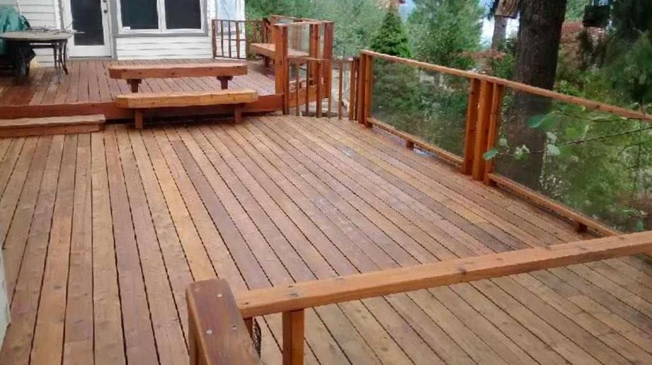 Our deck staining and sanding service enhances your outdoor space by restoring its beauty and durability, providing a smooth finish that protects against weathering while elevating the natural allure of wood. for Chewelah Painting in Davenport, WA