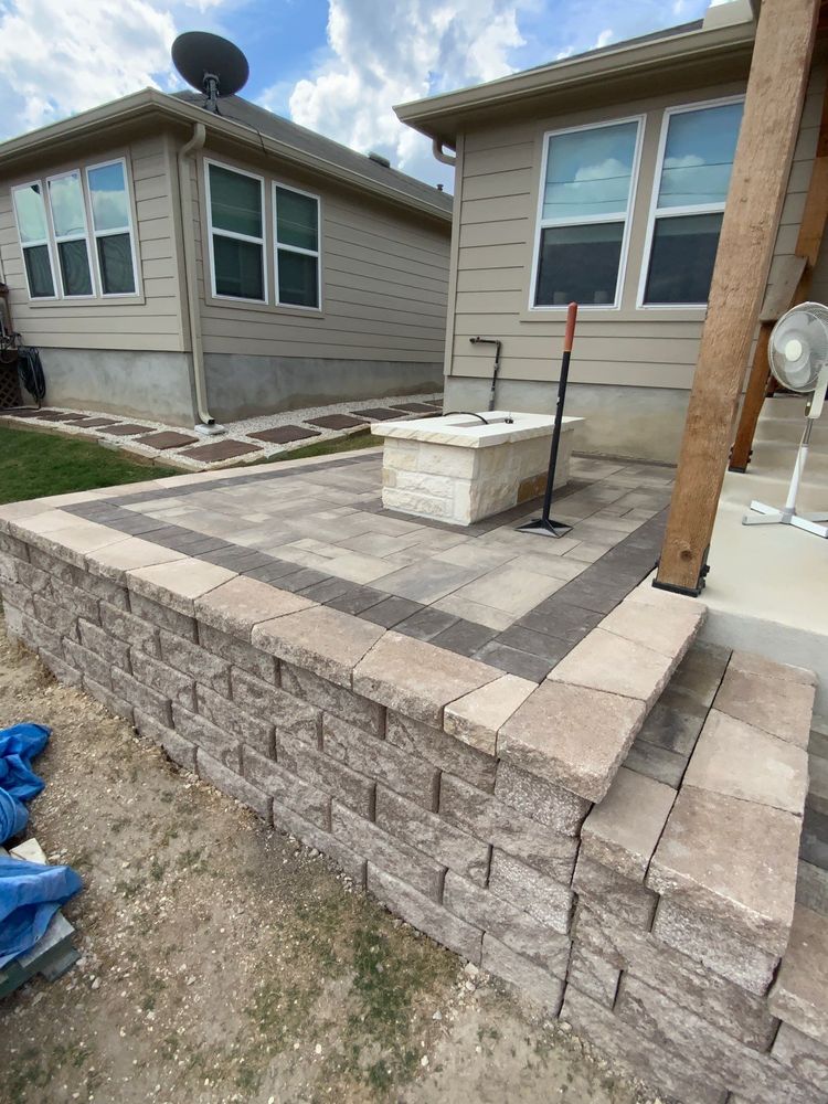 Landscape Design and Installation for Espinoza Landscape in Cibolo, TX