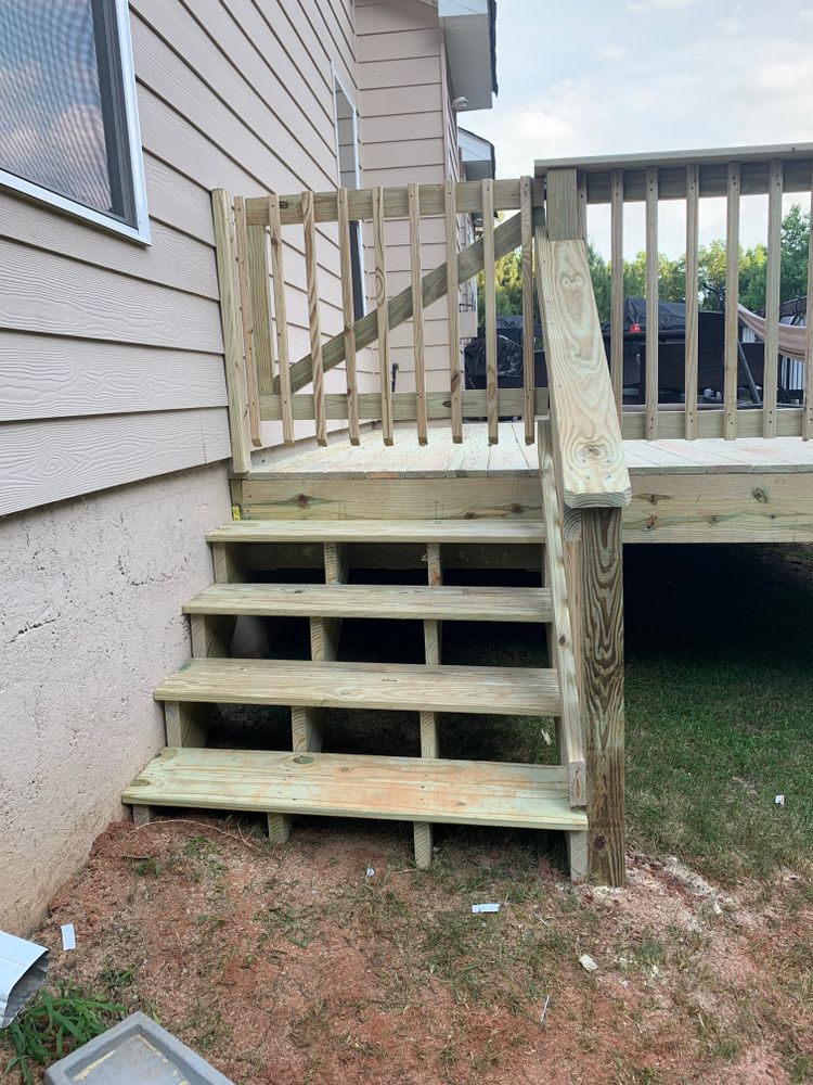 Decking work for Compadres Concrete in Griffin, GA