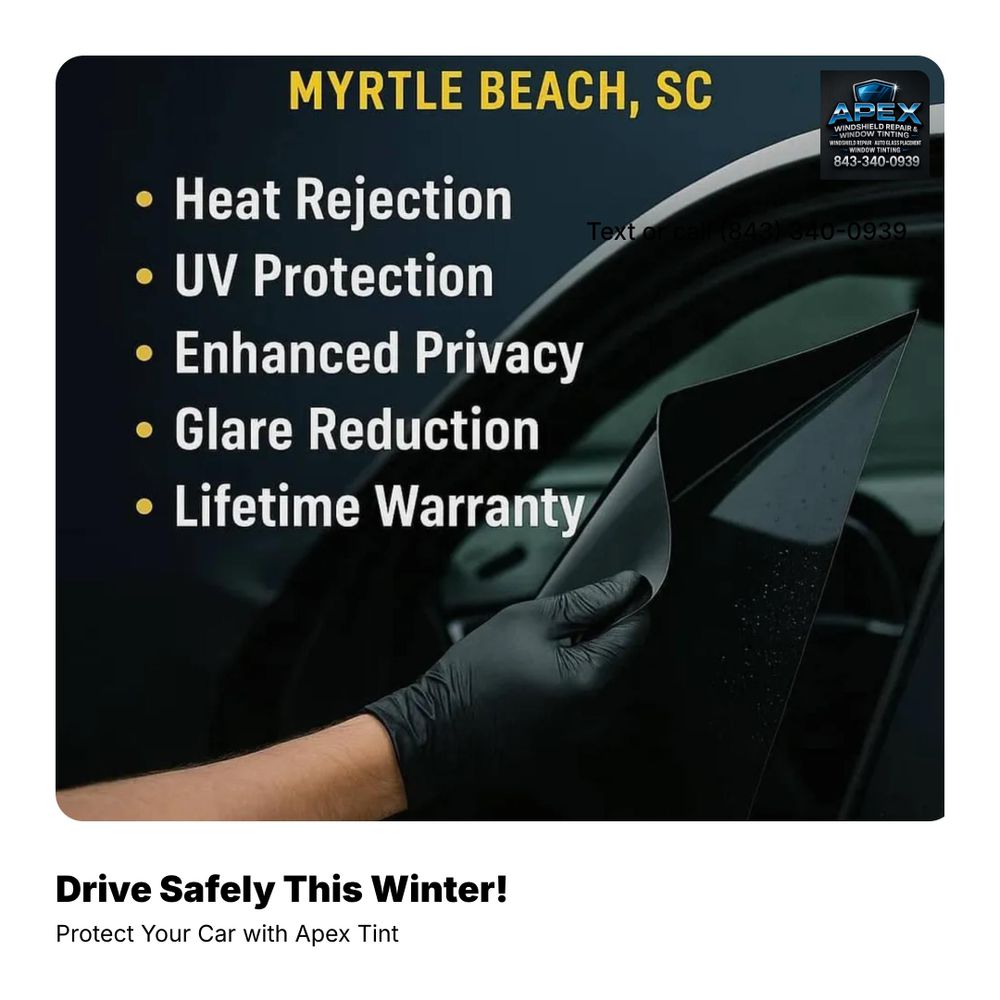 Windshield Repair for Apex Auto Pros Window Tinting - Auto Customizing & Performance Myrtle Beach in Myrtle Beach, SC