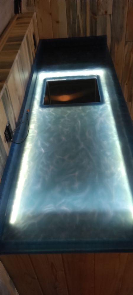 Epoxy floors and countertops for J2 Construction in Red Lodge, MT
