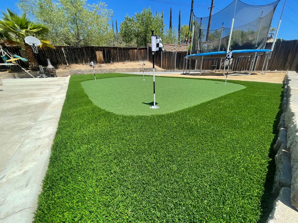 Putting Greens for Aidan Jade Landscaping in Riverside County, CA