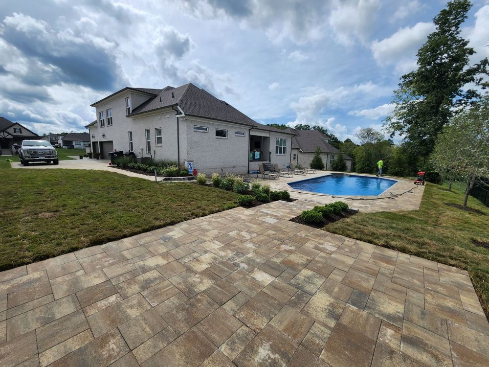 Pool Decks is a hardscape service that offers beautiful, functional pool decks for your home. We can create any design you desire and install it quickly and efficiently so you can enjoy your new deck as soon as possible! for Green Ventures Landscaping in Murfreesboro, TN