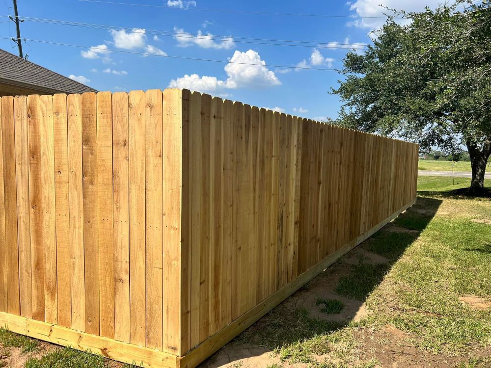 Privacy 3 Rail Cedar Fencing for Pride Of Texas Fence Company in Brookshire, TX