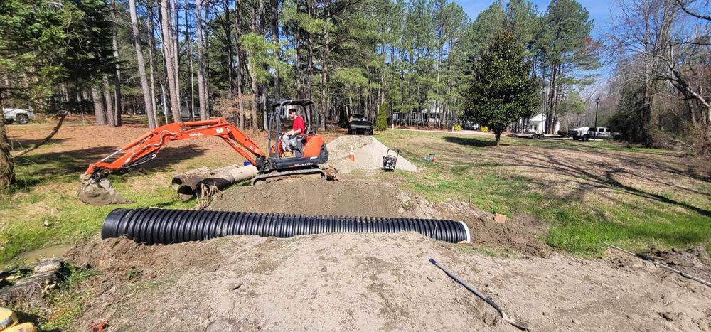 Our Land Clearing & Demolition service efficiently prepares your property by safely removing unwanted structures and debris, ensuring a clean slate for new construction or landscaping projects. for Advantage Rental And Services in Youngsville, NC