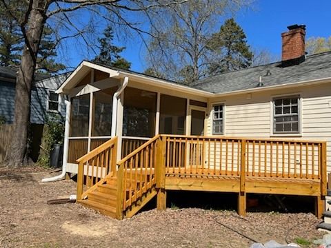 Enhance your home’s curb appeal with our expert Porch Construction service, ensuring quality craftsmanship, durability, and customized designs that perfectly complement your style and outdoor living needs. Transform your space today! for Futura Renovations in Durham, NC