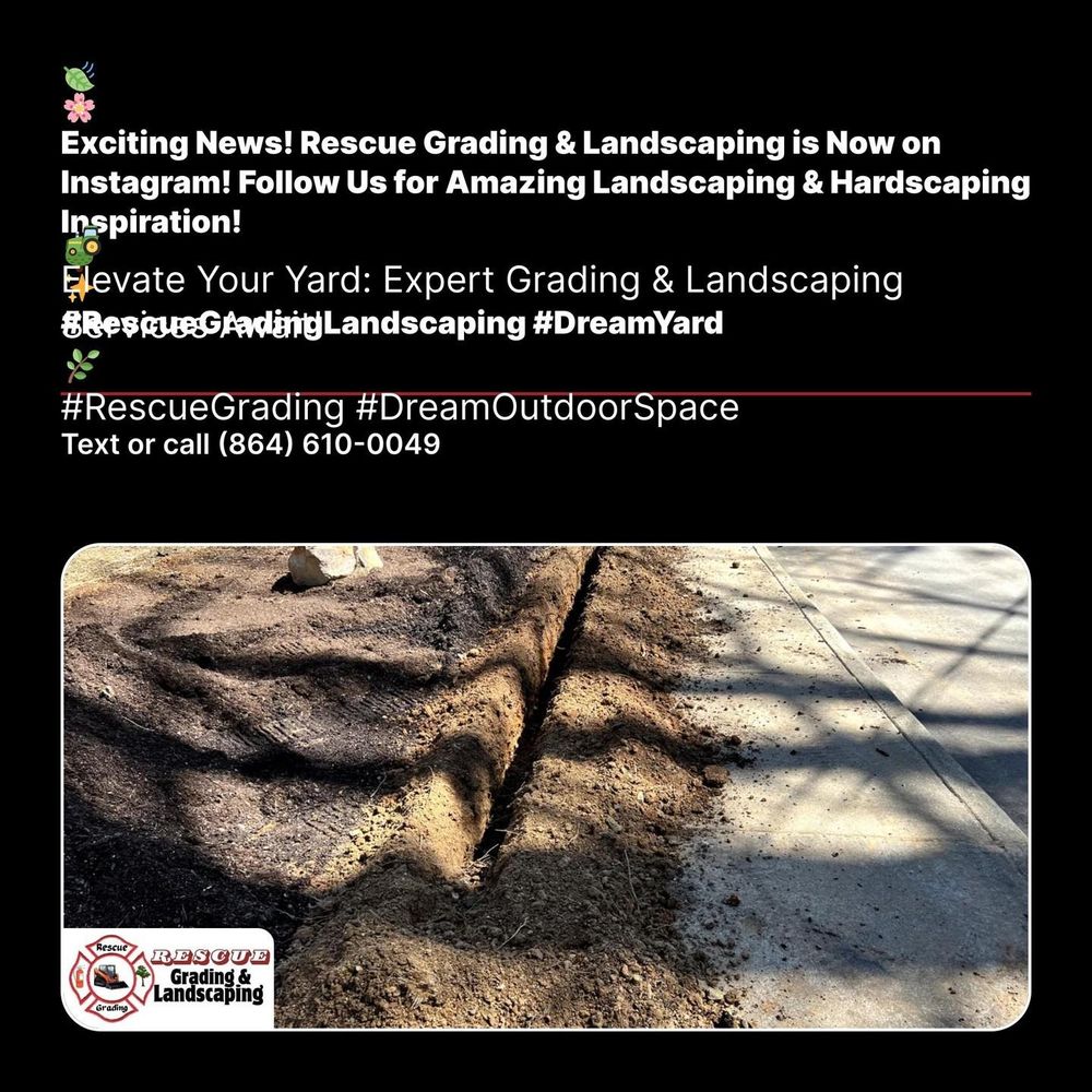 instagram for Rescue Grading & Landscaping in Marietta, SC