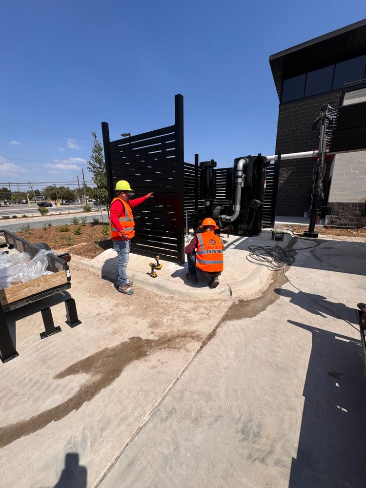 Sleek Fence  for Espinoza Landscape & Construction  in San Antonio, TX