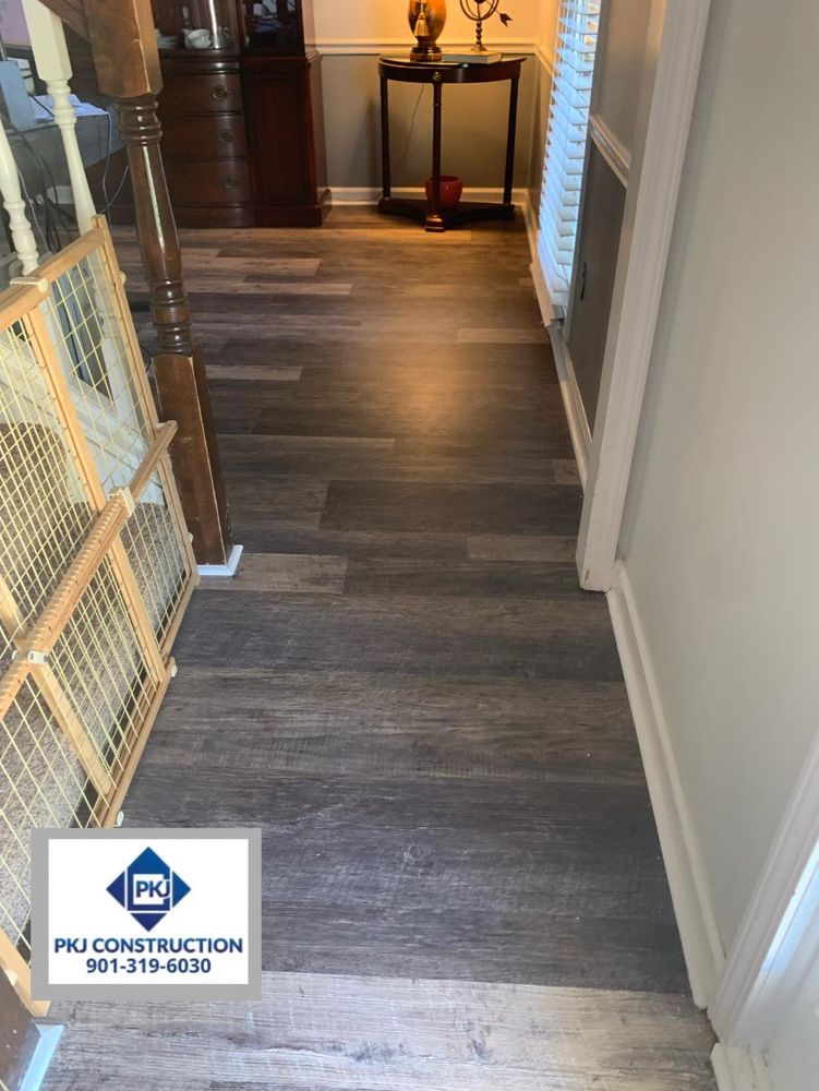 Enhance your home's beauty and durability with our expert flooring services, offering a wide selection of materials and professional installation to transform any room into a stunning, functional space. for PKJ Construction LLC in Bartlett, TN