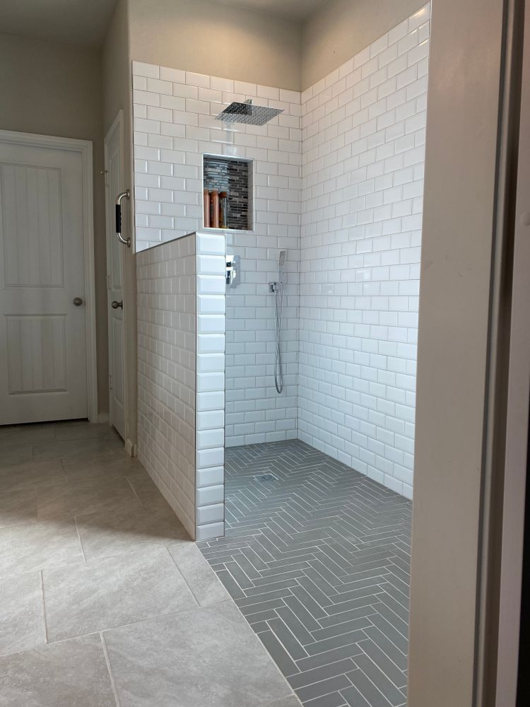 Tile/bathroom remodel  for Rytren Concrete in Pearland, TX